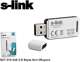 S-link SLP-310 Usb 2.0 Beyaz Kart Okuyucu