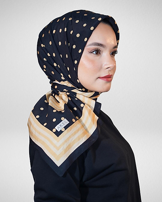 Spring Eşarp Yeni Desen Puantiye Desen