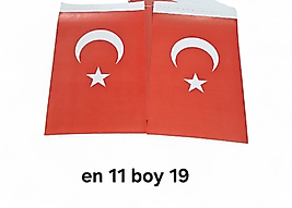 TÜRK BAYRAĞI İPLİ EN 11 BOY 19