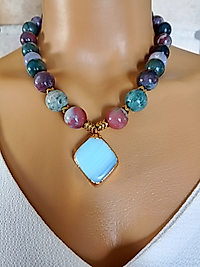 Akık aytaşı kolye