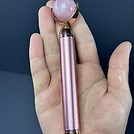 Pembe Kuvars Pilli Masaj Taşı