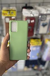 Samsung Galaxy Note 20 Soft Lansman Telefon Kılıfı Fıstık Yeşil