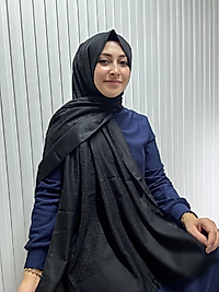 V desen Yün Pamuk Şal