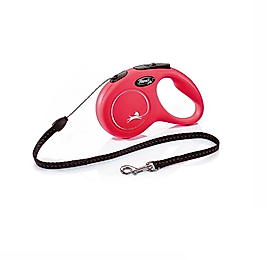 Flexi Classic Yeni Otomatik İpli Köpek Gezdirme Tasması 5 Metre. M Beden Kırmızı
