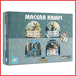 Kanguru Matematik Macera Kampı Oyunu - Sayı Tanıma ve Eşleştirme Oyunu | 5-6 Yaş | 2-4 Oyuncu | Müfredata Uyumlu