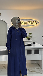 FİLE DETAYLI KAP İNDİGO MAVİ