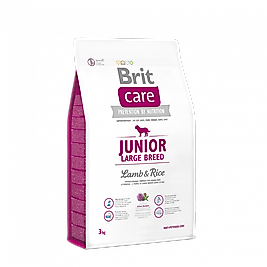 BRIT CARE JUNIOR LARGE BREED 3KG (Kuzu ve Pirinç - Büyük Irk Yavru Köpek Maması)