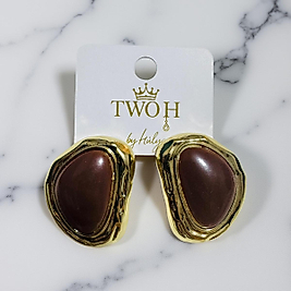 Mango Model Kahverengi Küpe