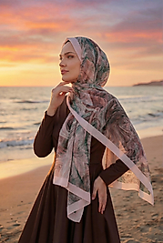 Spring mermer desen şal