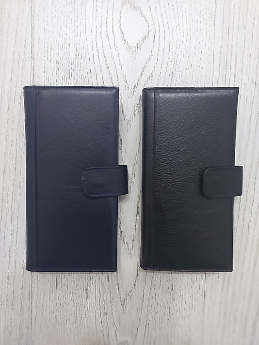 DERİ CÜZDAN  (Siyah & Koyu Mavi )