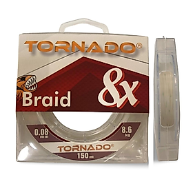 Tornado 0,08 mm 8x İp Misina (Beyaz Renk)