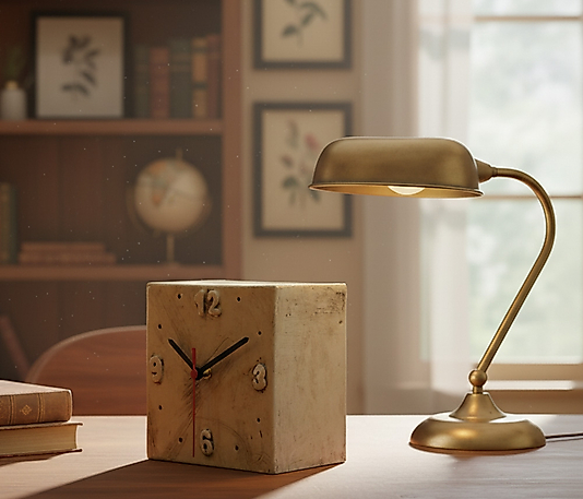 Yeşil Küp Masa Saati MS003