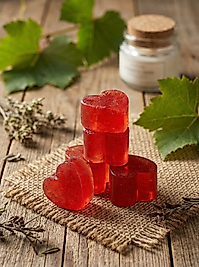 Kırmızı Kalp Figürlü El Yapımı Dekoratif Kokulu Sabun