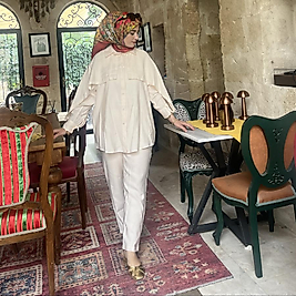 Kolları volanlı modal takım