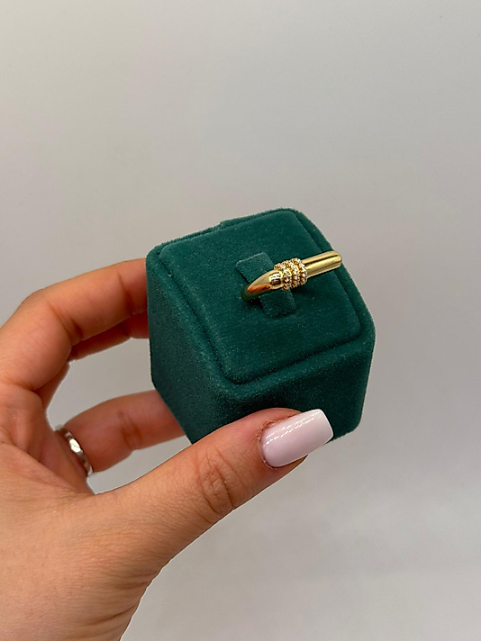 Xuping Linea Minimal Altın Kaplama Yüzük