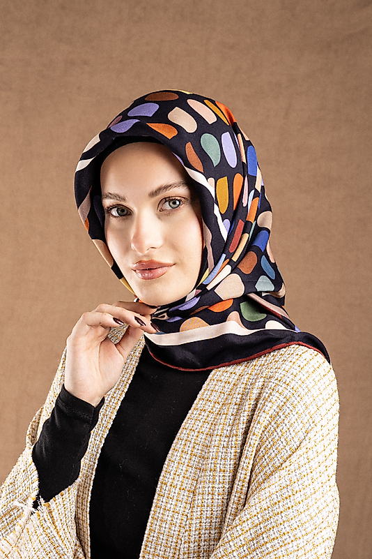 DESENLİ FLOSSY SİLK EŞARP