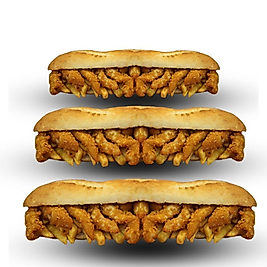 3'lü Tam Ekmek Arası Çıtır Tavuk & Patates