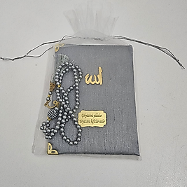 Gri Tül Keseli İpek Set