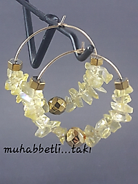 SİTRİN HALKA KÜPE