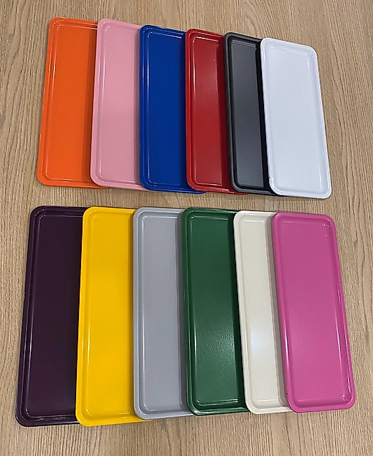 Renkli Baton Metal Tepsi (Adet)