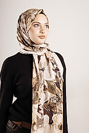 FLOOR İPEK ŞAL İTALYAN DİKİŞİ DESEN-2