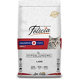 Felicia 2 Kg Kuzu Etli Yetişkin HypoAllergenic Kedi Maması