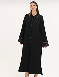 Taşlı merserize hırka