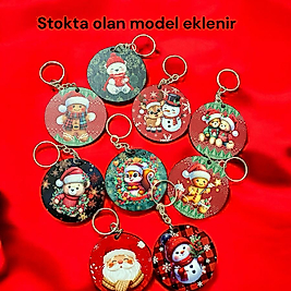 Yeni Yıl Hediyelik Çorap Anahtarlık Set