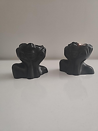 Modern  Yüz Formunda Şamdan &2'li Set