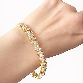 Gold Zirkon Taşlı bileklik