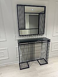 90 Cm Ayna + 90X30X100 Cm Dresuar (Raf Füme Ayna)  Takım Zdesignhome (AÇIKLAMAYI OKUYUNUZ)
