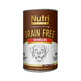 Nutri Canin Tahılsız Geyik Etli Yetişkin Köpek Konserve Maması (400 g)
