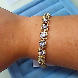 Xuping 14K Full Baget Taşlı Bileklik