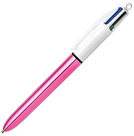 BIC TÜKENMEZ KALEM 4 RENK SHINE PEMBE GÖVDE 982875