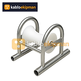 Düz Tip Boru Ayaklı Kablo Makarası (Delrin)