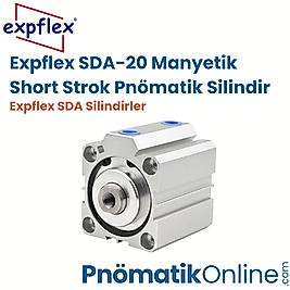 Expflex SDA-20 Manyetik Short Strok Pnömatik Silindir
