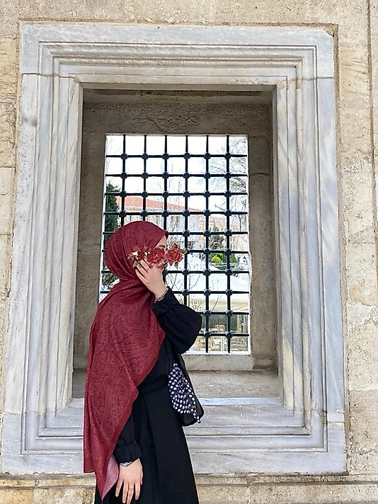 Mihri Pamuklu Soft Şal-Bordo