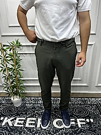Paraşüt Kumaş Reguler Pantolon - Haki