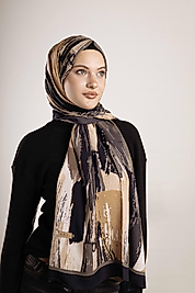 FLOOR İPEK ŞAL İTALYAN DİKİŞİ DESEN-4