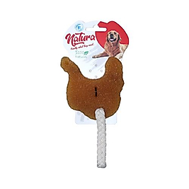 Natura Doğal Kauçuk Tavuk Köpek Çiğneme Oyuncağı 17 cm