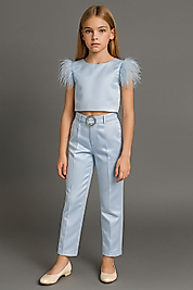 Kız Çocuk Otriş Detaylı İkili Takım