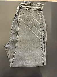 NOSHE TAŞLI KOT PANTOLON GRİ