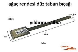 MARANGOZ RENDESİ DÜZ TABAN BIÇAĞI BÜYÜK BOY AHŞAP AĞAÇ RENDESİ