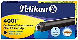 PELİKAN DOLMA KALEM KARTUŞU 4001 DEV ROYAL SİYAH 5 Lİ 310615