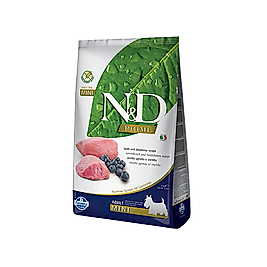 N&D Tahılsız, Kuzu Etli & Yaban Mersinli Küçük Irk Yetişkin Köpek Maması (2,5 kg)