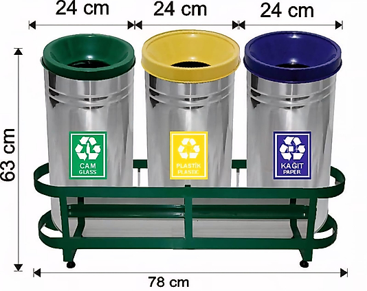 430 KALİTE PASLANMAZ GERİ DÖNÜŞÜM SETİ ( KDV DAHİL )