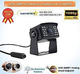 AHD 1080P ve Analog Pal Çevirilebilir 4 Pin Gece Görüşlü Metal Ayaklı Full HD Kamera