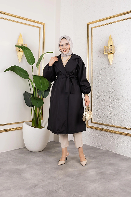 Balon Kol Trençkot - Gülsüm Aydın