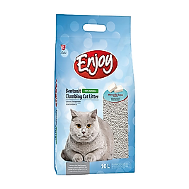 Enjoy Bentonit Marsilya Sabunu Kokulu İnce Taneli Kedi Kumu (10 L)