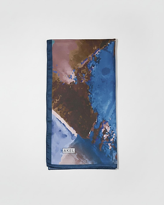 Dijital Kristal Eşarp Pastel Boya Desen